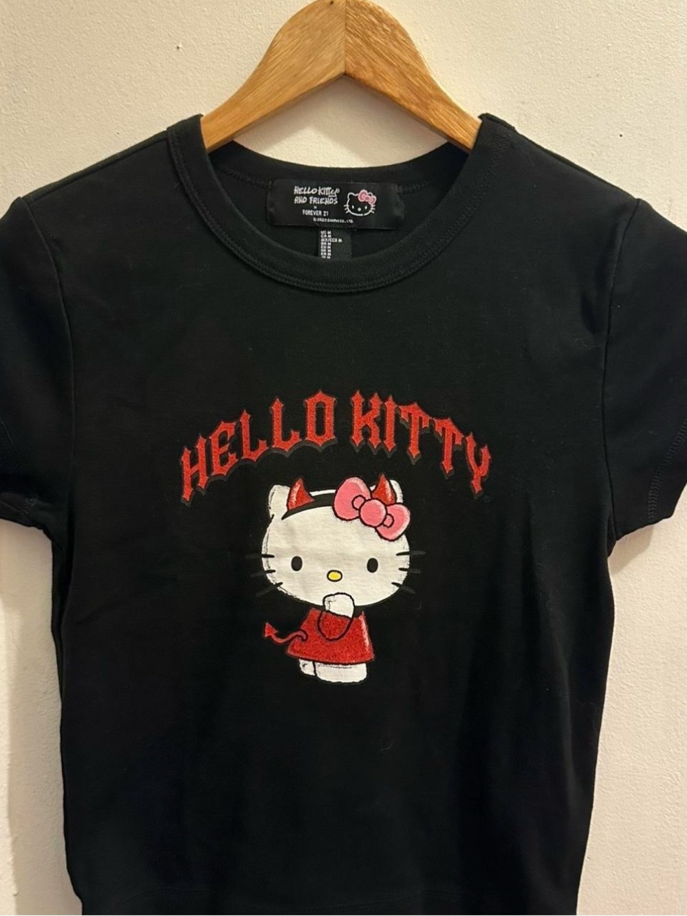 Hello Kitty Black Graphic Tee